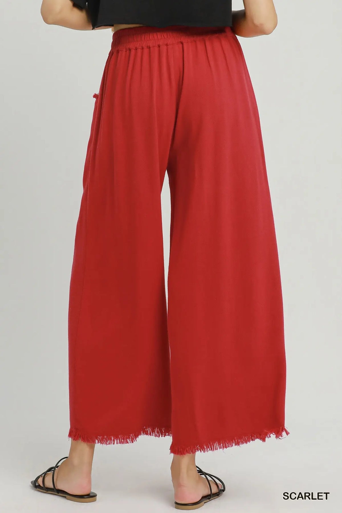 Flowy Cotton/Linen Fringe Pants