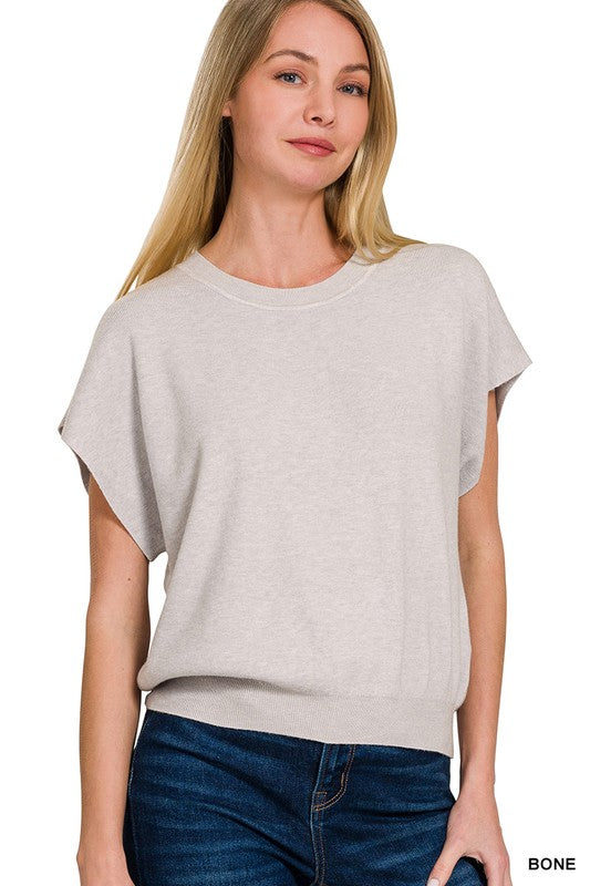 Round Neck Dolman Sweater
