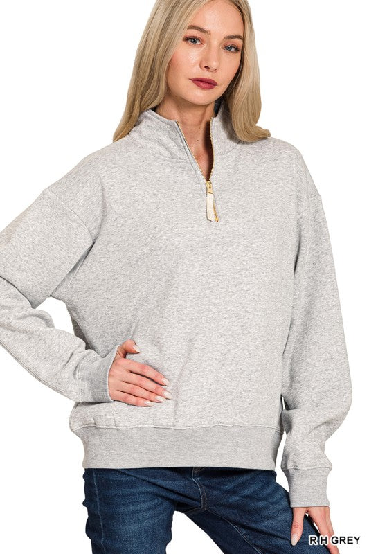 Gold Zipper Half Zip