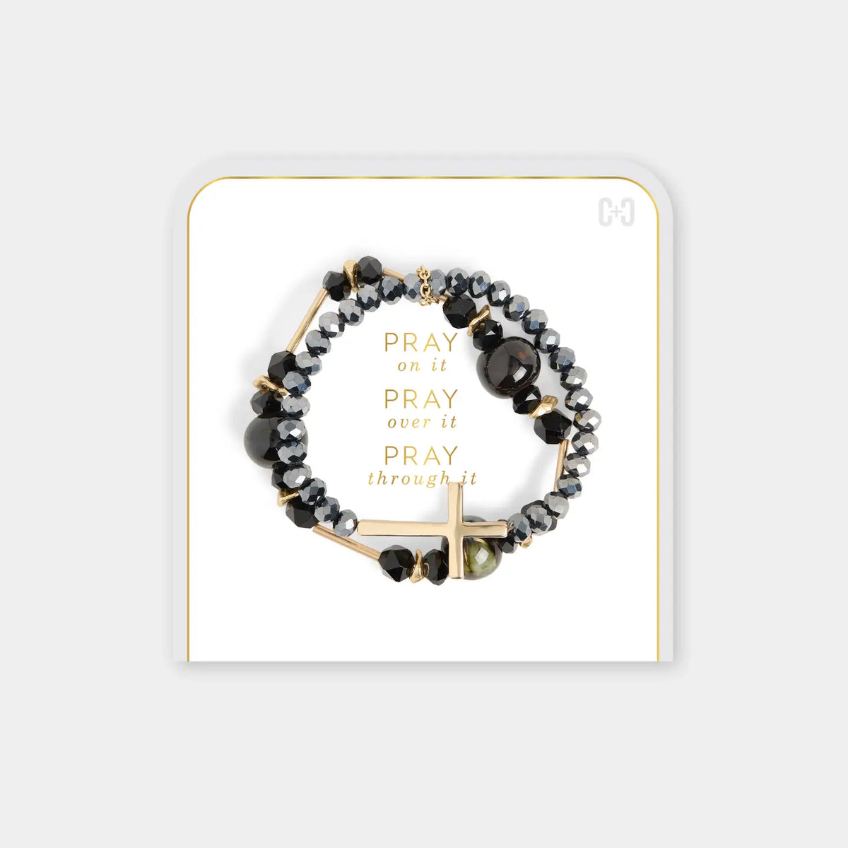 Pray on it, Pray over it, Pray through it bracelet