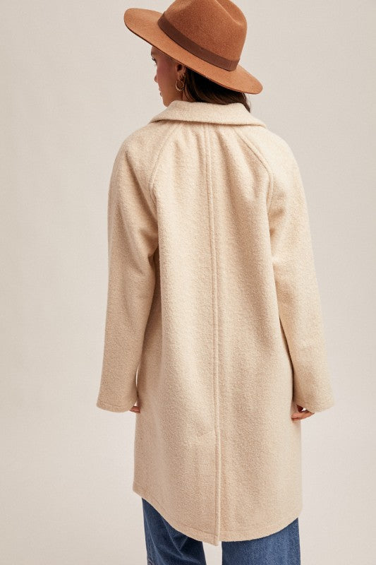 Teddy Textured Button Down Coat