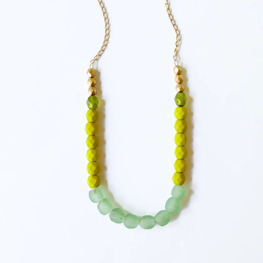 Multicolor Recycled African Glass Necklace