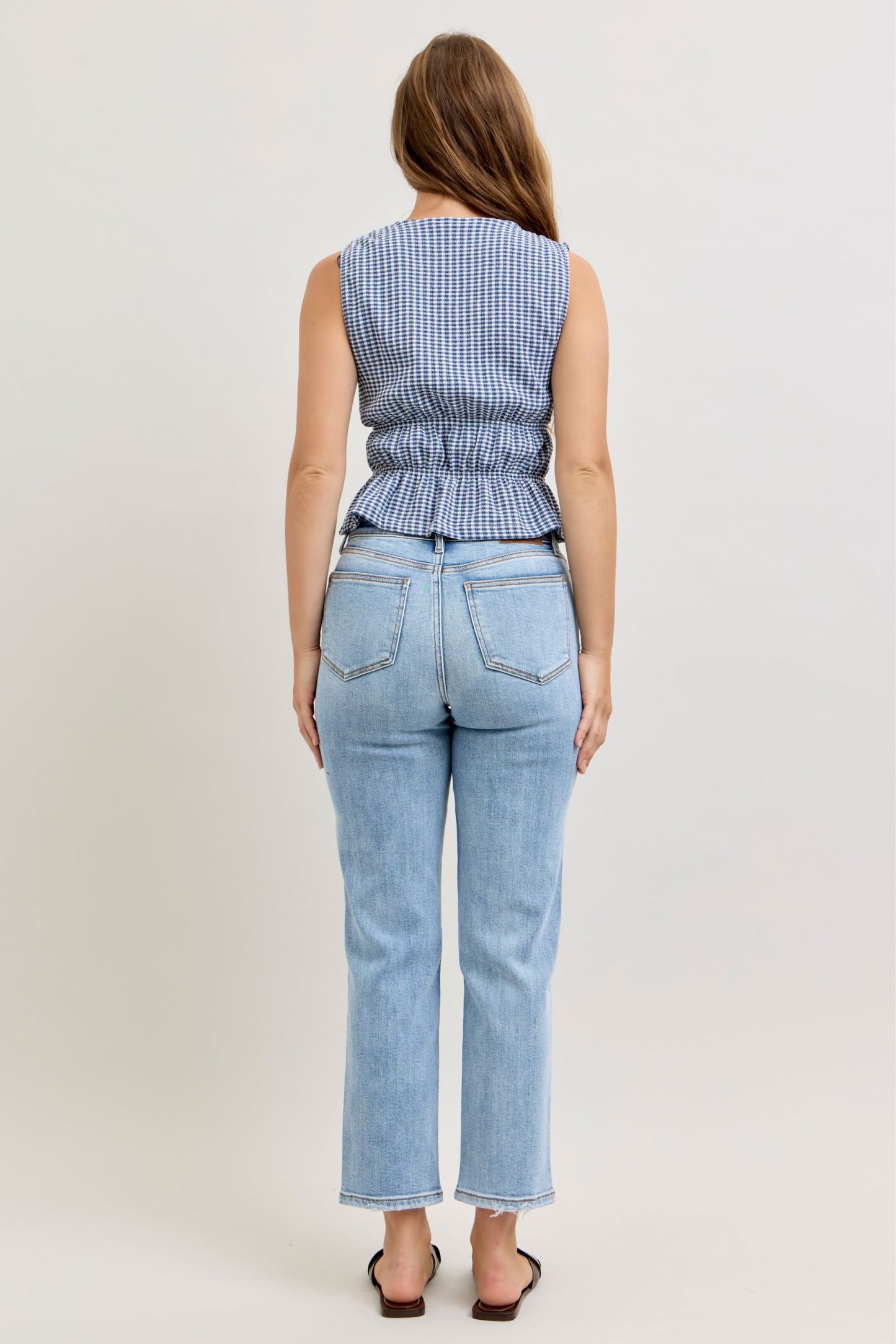 Judy Blue High Rise 28Inch Inseam Ankle Jeans