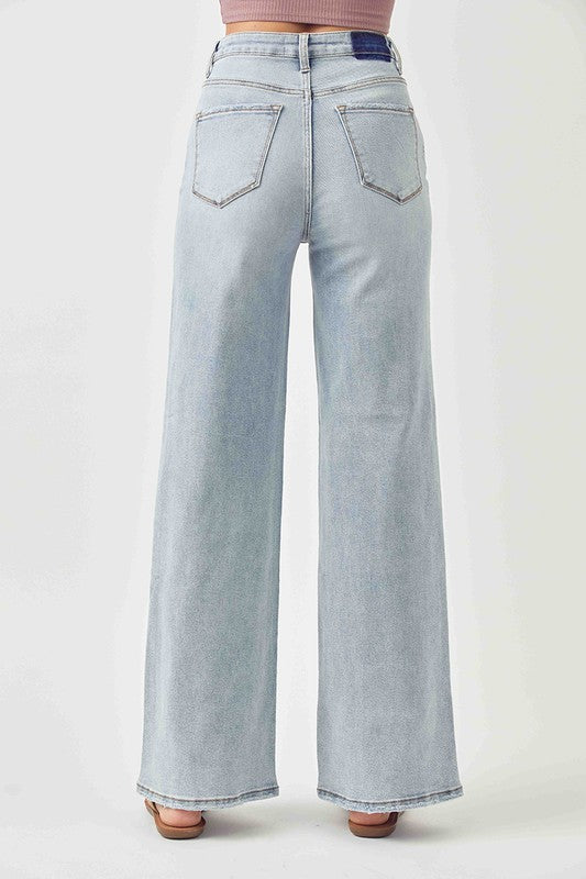 High Rise Wide Flare Jeans