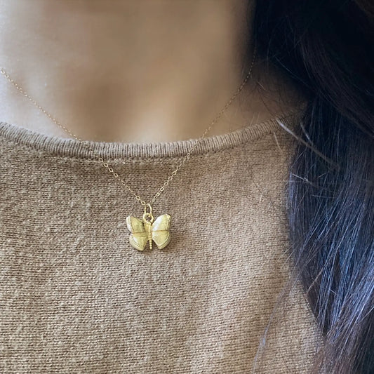 Small Butterfly Pendant Necklace