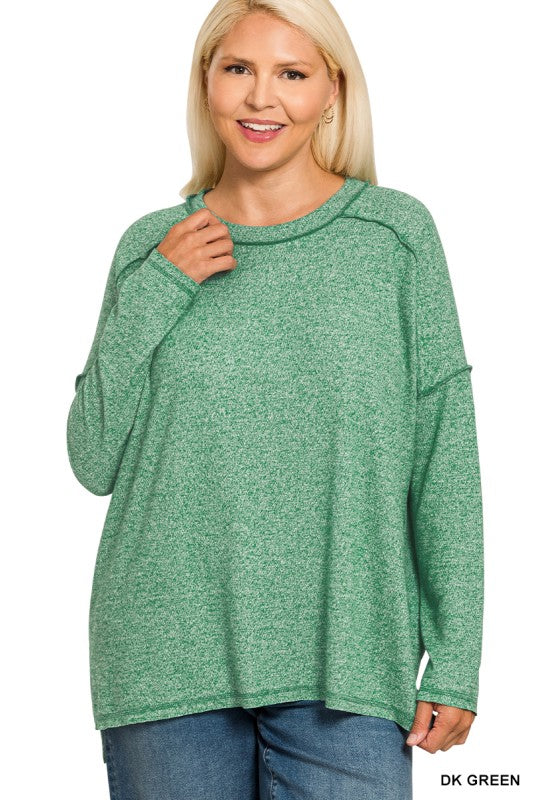 Plus Soft Hi Lo Long Sleeve
