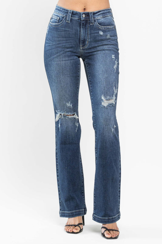 Judy Blue Distressed Flares