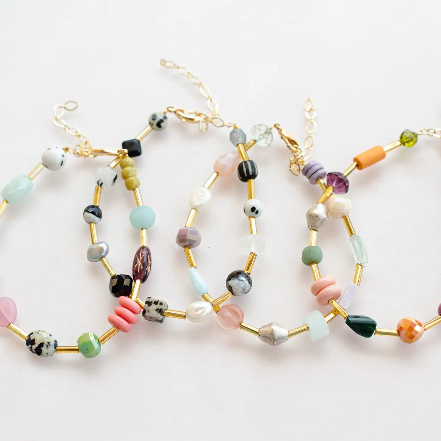 Colorful Beaded Clasp Bracelet