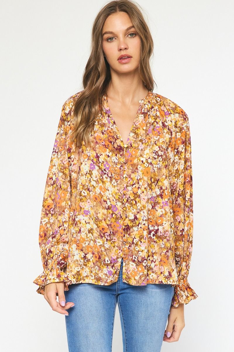 Fall Floral Top